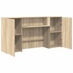 Casa si Gradina - Mobilier - Mese si birouri - Birouri - Birou de receptie Stejar Sonoma 200x50x103,5 cm Lemn prelucrat - Infinity.ro