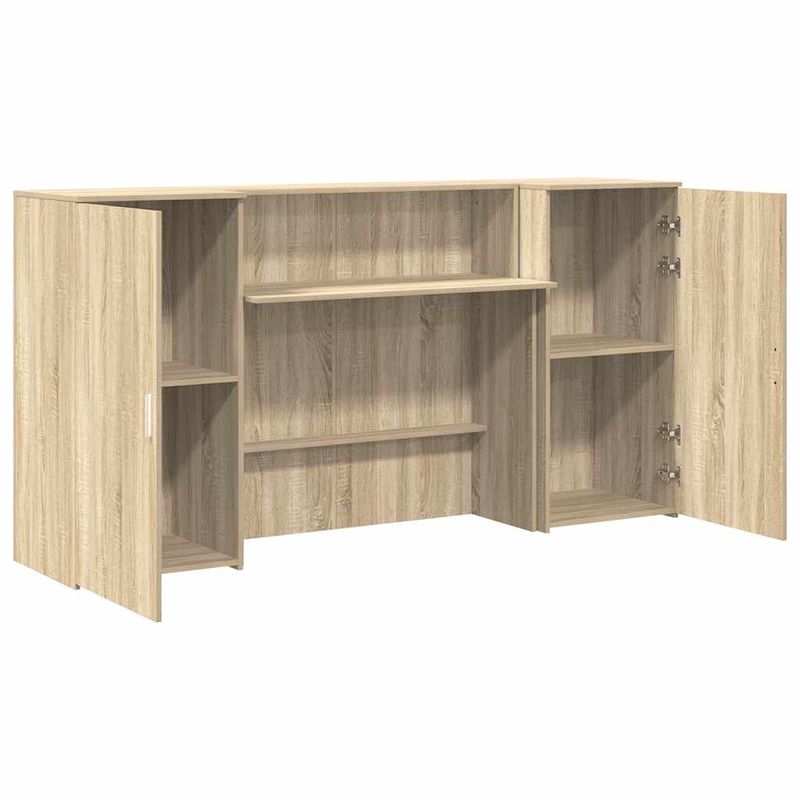 Casa si Gradina - Mobilier - Mese si birouri - Birouri - Birou de receptie Stejar Sonoma 200x50x103,5 cm Lemn prelucrat - Infinity.ro