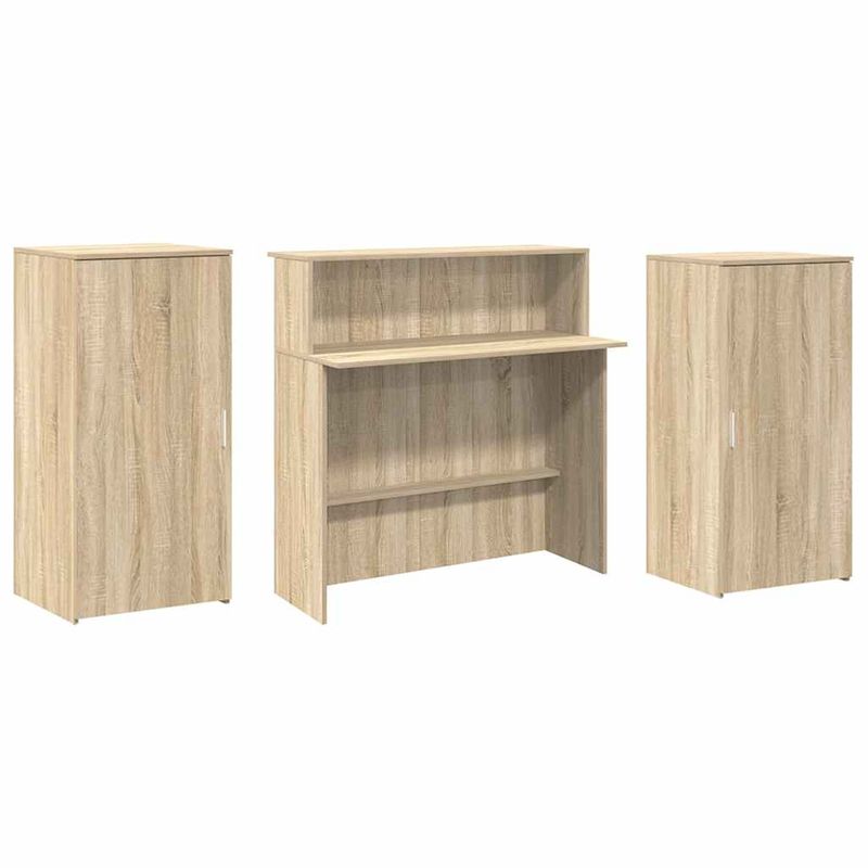 Casa si Gradina - Mobilier - Mese si birouri - Birouri - Birou de receptie Stejar Sonoma 200x50x103,5 cm Lemn prelucrat - Infinity.ro