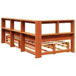 Casa si Gradina - Mobilier - Paturi si accesorii - Paturi - Pat biblioteca fara saltea maro ceruit 75x190 cm lemn masiv pin - Infinity.ro