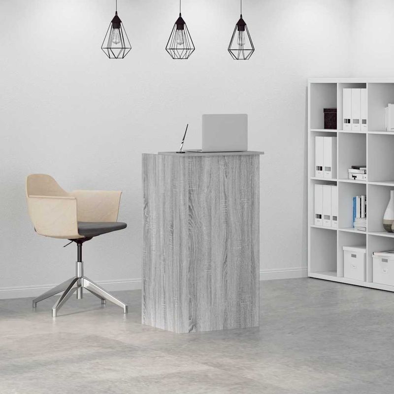 Casa si Gradina - Mobilier - Mese si birouri - Birouri - Birou de receptie Gri Sonoma 55x50x103,5 cm Lemn prelucrat - Infinity.ro
