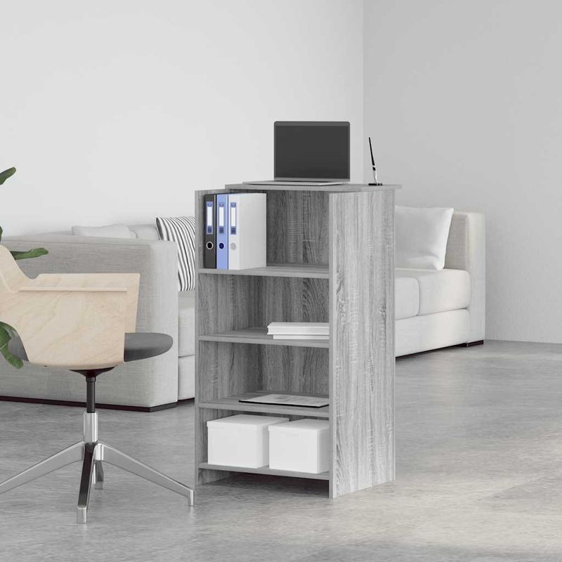 Casa si Gradina - Mobilier - Mese si birouri - Birouri - Birou de receptie Gri Sonoma 55x50x103,5 cm Lemn prelucrat - Infinity.ro