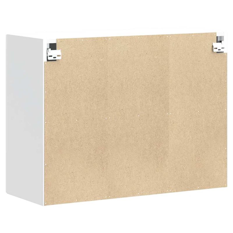 Casa si Gradina - Mobilier - Comode si corpuri - Corpuri bucatarie - Dulap de bucatarie "Lucca" din lemn prelucrat alb lucios, mărime 80x31x60 cm, model 1x dulap de perete (2 uși) - Infinity.ro