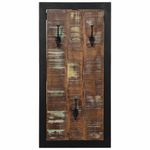 Casa si Gradina - Mobilier - Organizare si depozitare - Cuiere - Raft pentru haine multicolor 40x2x80 cm Lemn masiv recuperat - Infinity.ro