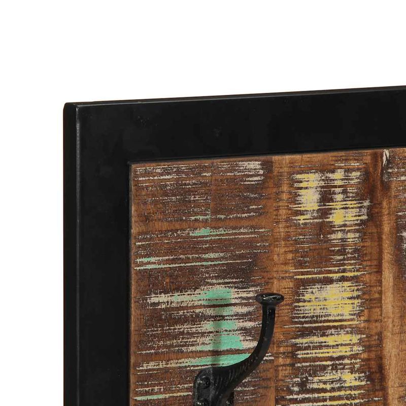 Casa si Gradina - Mobilier - Organizare si depozitare - Cuiere - Raft pentru haine multicolor 40x2x80 cm Lemn masiv recuperat - Infinity.ro