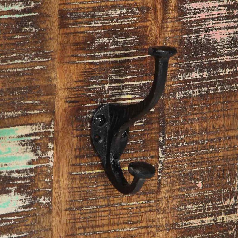 Casa si Gradina - Mobilier - Organizare si depozitare - Cuiere - Raft pentru haine multicolor 40x2x80 cm Lemn masiv recuperat - Infinity.ro