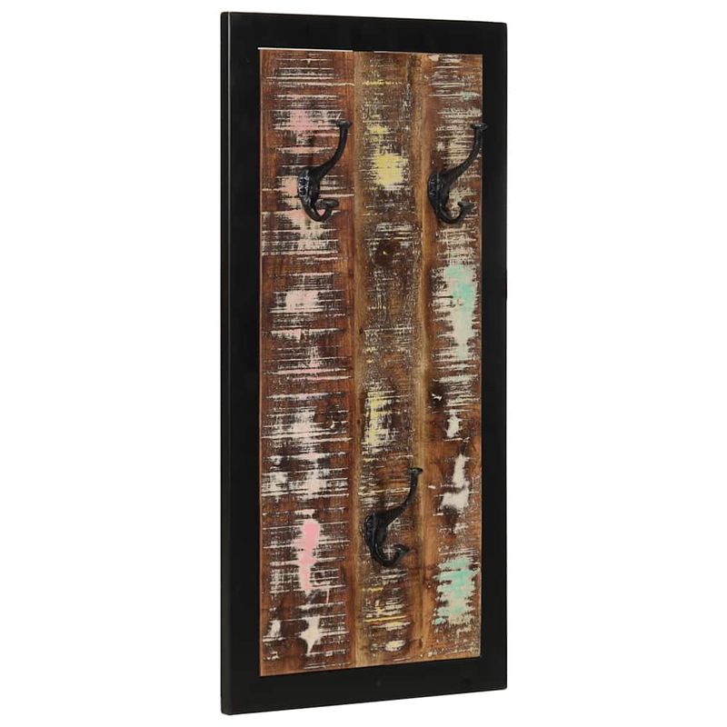 Casa si Gradina - Mobilier - Organizare si depozitare - Cuiere - Raft pentru haine multicolor 40x2x80 cm Lemn masiv recuperat - Infinity.ro