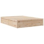 Casa si Gradina - Mobilier - Paturi si accesorii - Paturi - Pat cu biblioteca fara saltea, 140x200 cm, lemn masiv de pin - Infinity.ro