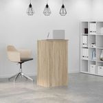 Casa si Gradina - Mobilier - Mese si birouri - Birouri - Birou de receptie Stejar Sonoma 55x50x103,5 cm Lemn prelucrat - Infinity.ro