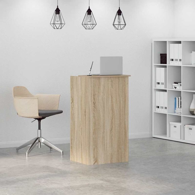 Casa si Gradina - Mobilier - Mese si birouri - Birouri - Birou de receptie Stejar Sonoma 55x50x103,5 cm Lemn prelucrat - Infinity.ro