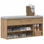 Casa si Gradina - Mobilier - Organizare si depozitare - Organizator incaltaminte - Bancheta pantofar stejar artizanal 102x30,5x45cm lemn prelucrat - Infinity.ro