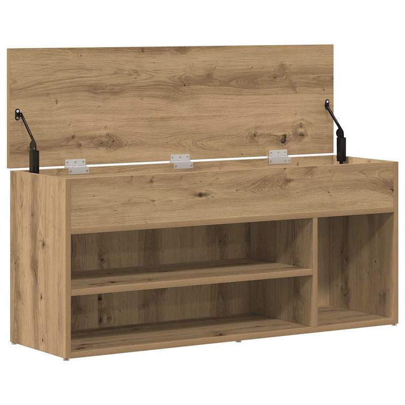 Casa si Gradina - Mobilier - Organizare si depozitare - Organizator incaltaminte - Bancheta pantofar stejar artizanal 102x30,5x45cm lemn prelucrat - Infinity.ro