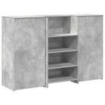 Casa si Gradina - Mobilier - Mese si birouri - Birouri - Birou de receptie Gri beton 155x50x103,5 cm Lemn prelucrat - Infinity.ro