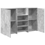 Casa si Gradina - Mobilier - Mese si birouri - Birouri - Birou de receptie Gri beton 155x50x103,5 cm Lemn prelucrat - Infinity.ro