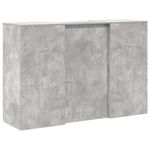 Casa si Gradina - Mobilier - Mese si birouri - Birouri - Birou de receptie Gri beton 155x50x103,5 cm Lemn prelucrat - Infinity.ro