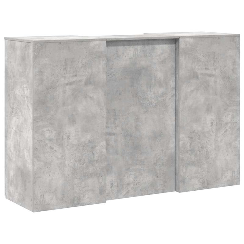 Casa si Gradina - Mobilier - Mese si birouri - Birouri - Birou de receptie Gri beton 155x50x103,5 cm Lemn prelucrat - Infinity.ro
