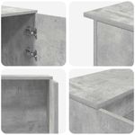 Casa si Gradina - Mobilier - Mese si birouri - Birouri - Birou de receptie Gri beton 155x50x103,5 cm Lemn prelucrat - Infinity.ro