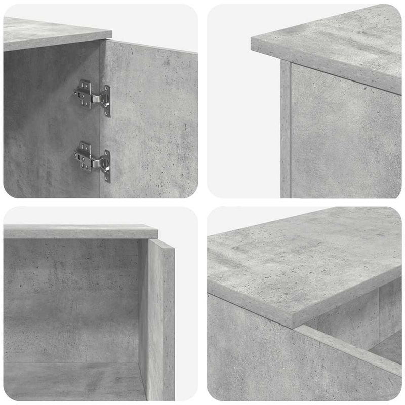 Casa si Gradina - Mobilier - Mese si birouri - Birouri - Birou de receptie Gri beton 155x50x103,5 cm Lemn prelucrat - Infinity.ro