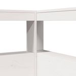 Casa si Gradina - Mobilier - Paturi si accesorii - Paturi - Pat cu biblioteca fara saltea, alb, 100x200 cm, lemn masiv pin - Infinity.ro