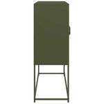 Casa si Gradina - Mobilier - Comode si corpuri - Comode - Dulap, verde masliniu, 100,5x39x107 cm, otel laminat la rece - Infinity.ro