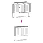 Casa si Gradina - Mobilier - Comode si corpuri - Comode - Dulap, verde masliniu, 100,5x39x107 cm, otel laminat la rece - Infinity.ro
