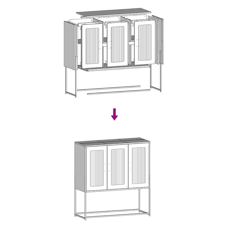 Casa si Gradina - Mobilier - Comode si corpuri - Comode - Dulap, verde masliniu, 100,5x39x107 cm, otel laminat la rece - Infinity.ro