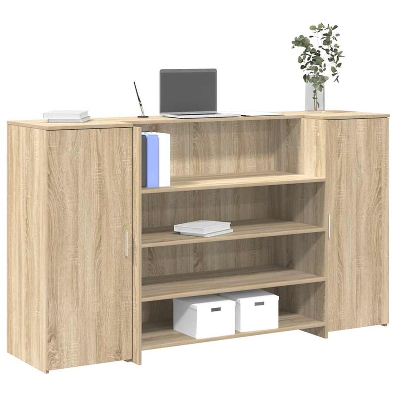 Casa si Gradina - Mobilier - Mese si birouri - Birouri - Birou de receptie Stejar Sonoma 180x50x103,5 cm Lemn prelucrat - Infinity.ro