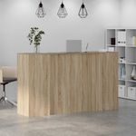 Casa si Gradina - Mobilier - Mese si birouri - Birouri - Birou de receptie Stejar Sonoma 180x50x103,5 cm Lemn prelucrat - Infinity.ro