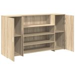 Casa si Gradina - Mobilier - Mese si birouri - Birouri - Birou de receptie Stejar Sonoma 180x50x103,5 cm Lemn prelucrat - Infinity.ro