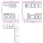 Casa si Gradina - Mobilier - Comode si corpuri - Corpuri bucatarie - Set de dulapuri de bucatarie 11 piese „Kalmar” Lemn vechi lemn - Infinity.ro