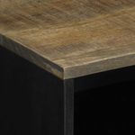 Casa si Gradina - Mobilier - Comode si corpuri - Noptiere - Noptiera gri deschis 50x33x60 cm lemn masiv de mango - Infinity.ro