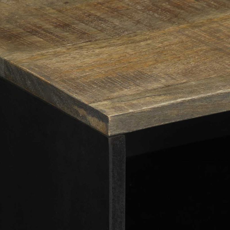Casa si Gradina - Mobilier - Comode si corpuri - Noptiere - Noptiera gri deschis 50x33x60 cm lemn masiv de mango - Infinity.ro