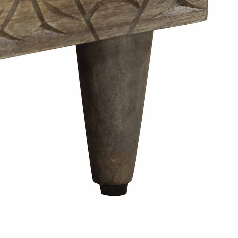 Casa si Gradina - Mobilier - Comode si corpuri - Noptiere - Noptiera gri deschis 50x33x60 cm lemn masiv de mango - Infinity.ro
