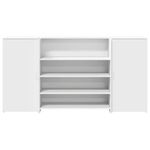 Casa si Gradina - Mobilier - Mese si birouri - Birouri - Birou de receptie alb 200x50x103,5 cm din lemn prelucrat - Infinity.ro