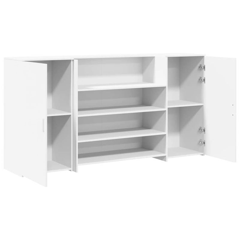 Casa si Gradina - Mobilier - Mese si birouri - Birouri - Birou de receptie alb 200x50x103,5 cm din lemn prelucrat - Infinity.ro