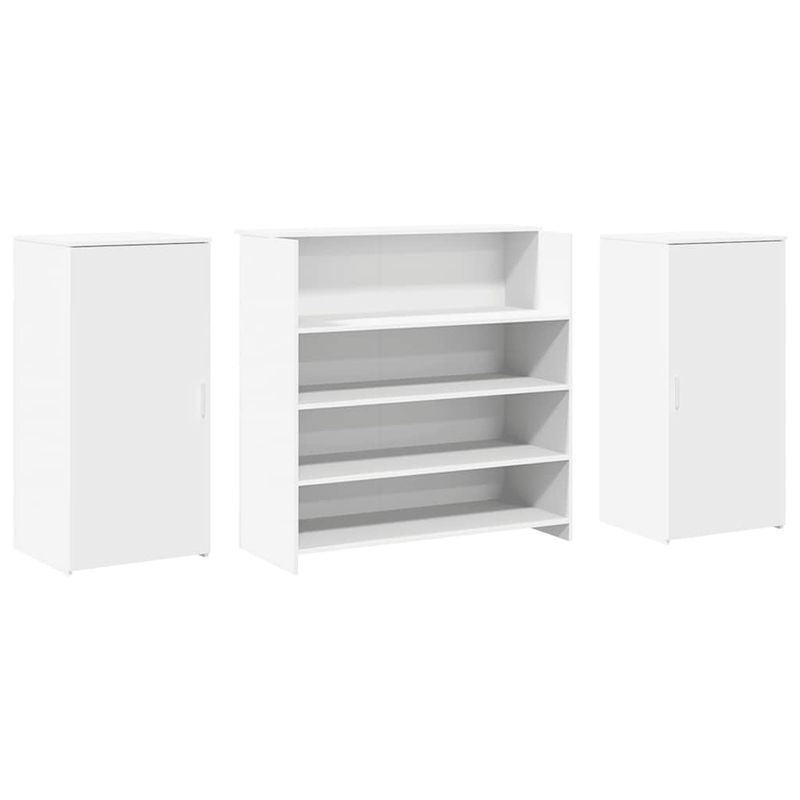 Casa si Gradina - Mobilier - Mese si birouri - Birouri - Birou de receptie alb 200x50x103,5 cm din lemn prelucrat - Infinity.ro