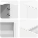 Casa si Gradina - Mobilier - Mese si birouri - Birouri - Birou de receptie alb 200x50x103,5 cm din lemn prelucrat - Infinity.ro