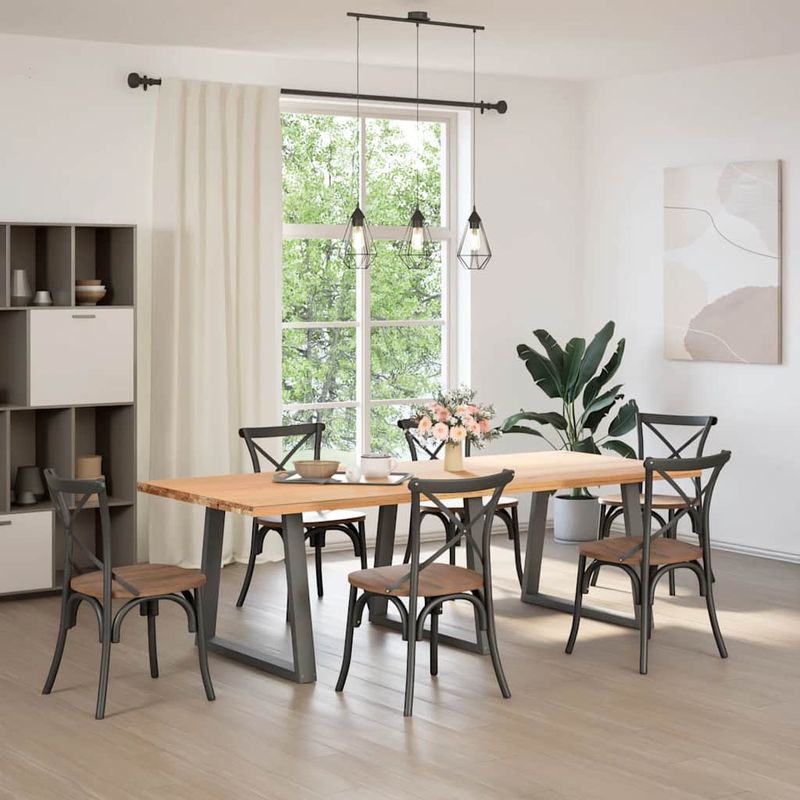 Casa si Gradina - Mobilier - Feronerie si accesorii mobila - Picioare pentru masa in forma de V 3 buc Antracit Otel - Infinity.ro
