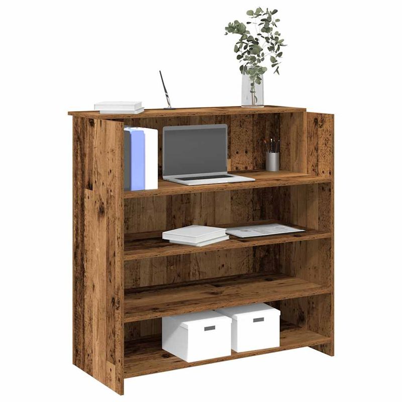 Casa si Gradina - Mobilier - Mese si birouri - Birouri - Birou de receptie Lemn vechi 100x50x103,5 cm Lemn prelucrat - Infinity.ro