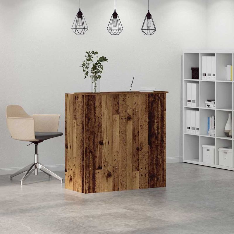 Casa si Gradina - Mobilier - Mese si birouri - Birouri - Birou de receptie Lemn vechi 100x50x103,5 cm Lemn prelucrat - Infinity.ro