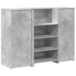 Casa si Gradina - Mobilier - Mese si birouri - Birouri - Birou de receptie Gri beton 135x50x103,5 cm Lemn prelucrat - Infinity.ro