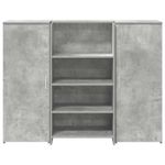 Casa si Gradina - Mobilier - Mese si birouri - Birouri - Birou de receptie Gri beton 135x50x103,5 cm Lemn prelucrat - Infinity.ro