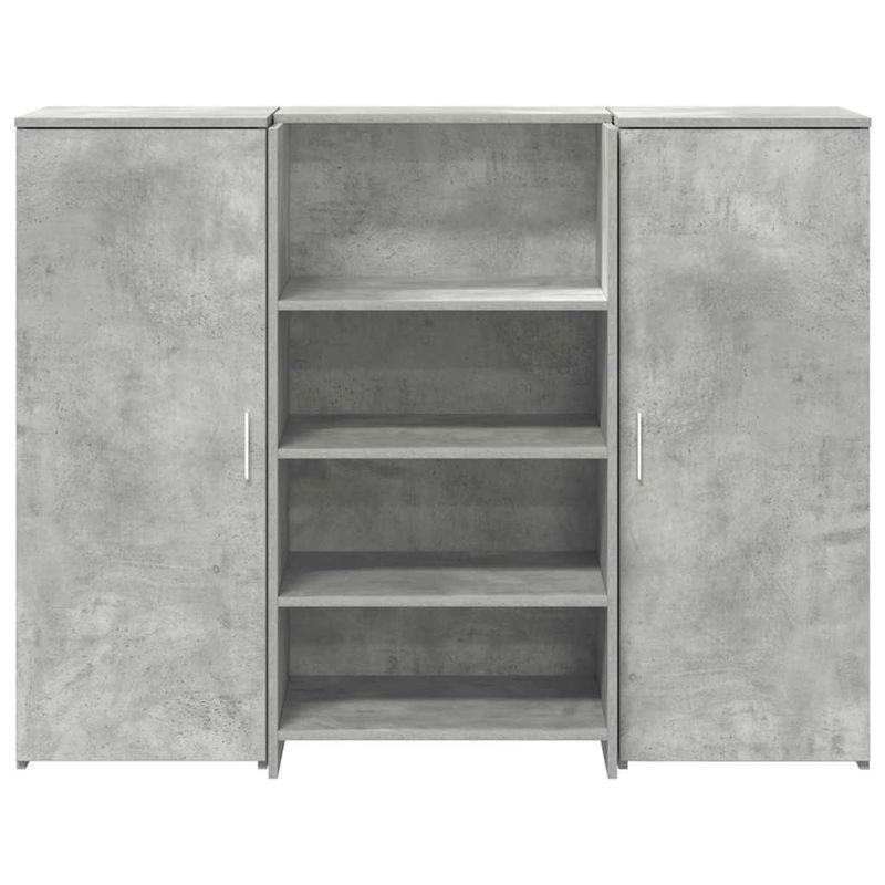 Casa si Gradina - Mobilier - Mese si birouri - Birouri - Birou de receptie Gri beton 135x50x103,5 cm Lemn prelucrat - Infinity.ro