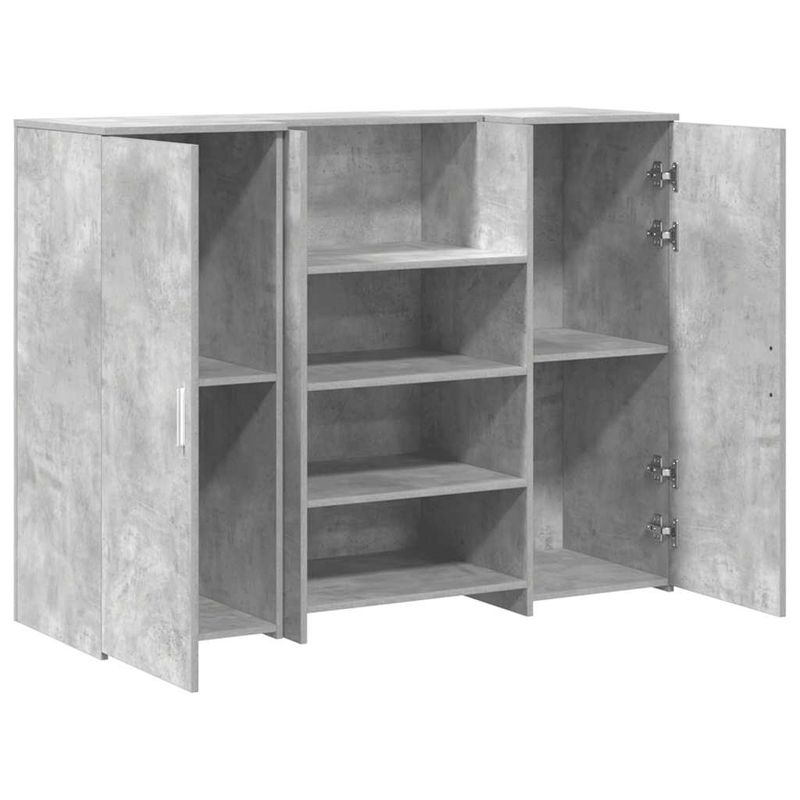 Casa si Gradina - Mobilier - Mese si birouri - Birouri - Birou de receptie Gri beton 135x50x103,5 cm Lemn prelucrat - Infinity.ro