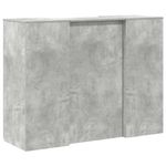 Casa si Gradina - Mobilier - Mese si birouri - Birouri - Birou de receptie Gri beton 135x50x103,5 cm Lemn prelucrat - Infinity.ro