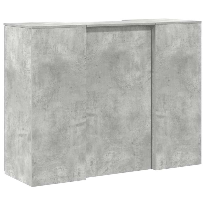 Casa si Gradina - Mobilier - Mese si birouri - Birouri - Birou de receptie Gri beton 135x50x103,5 cm Lemn prelucrat - Infinity.ro