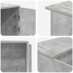 Casa si Gradina - Mobilier - Mese si birouri - Birouri - Birou de receptie Gri beton 135x50x103,5 cm Lemn prelucrat - Infinity.ro