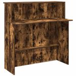 Casa si Gradina - Mobilier - Mese si birouri - Birouri - Birou de receptie stejar afumat 180x50x103,5 cm lemn prelucrat - Infinity.ro