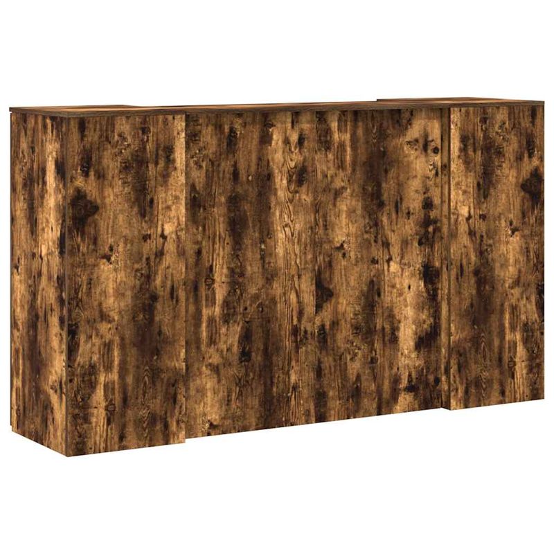Casa si Gradina - Mobilier - Mese si birouri - Birouri - Birou de receptie stejar afumat 180x50x103,5 cm lemn prelucrat - Infinity.ro