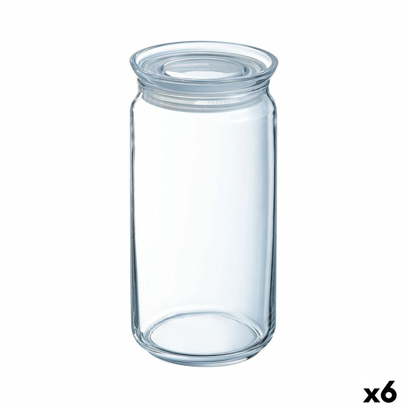 Casa si Gradina - Bucatarie si vesela - Organizare si depozitare bucatarie - Borcane si capace - Borcan Luminarc Pav Transparent Silicon Sticla (1,5 L) (6 Unitati) - Infinity.ro